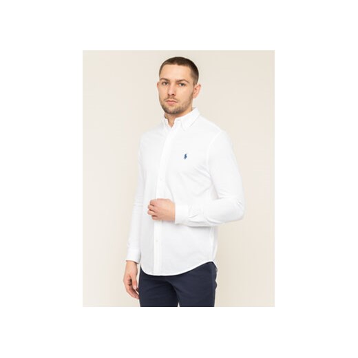 Polo Ralph Lauren Koszula 710654408003 Biały Regular Fit ze sklepu MODIVO w kategorii Koszule męskie - zdjęcie 168541036