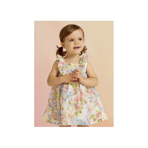 Abel & Lula Sukienka elegancka 5004 Kolorowy ze sklepu MODIVO w kategorii Sukienki niemowlęce - zdjęcie 168541078