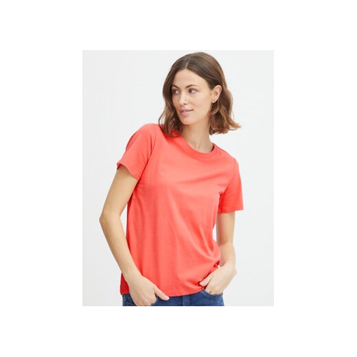 Fransa T-Shirt 20605388 Koralowy Regular Fit ze sklepu MODIVO w kategorii Bluzki damskie - zdjęcie 168541239