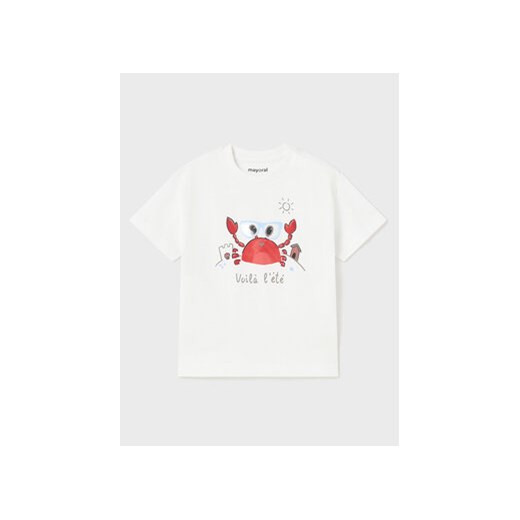 Mayoral T-Shirt 1026 Biały Regular Fit ze sklepu MODIVO w kategorii Koszulki niemowlęce - zdjęcie 168541289