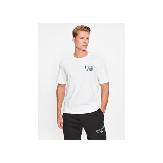 Puma T-Shirt Graphics Legacy 622739 Biały Regular Fit ze sklepu MODIVO w kategorii T-shirty męskie - zdjęcie 168541306