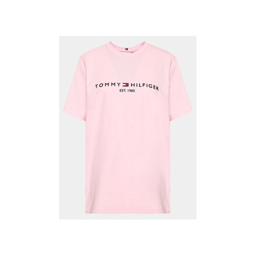Tommy Hilfiger Curve T-Shirt WW0WW29738 Różowy Regular Fit 54 okazyjna cena MODIVO