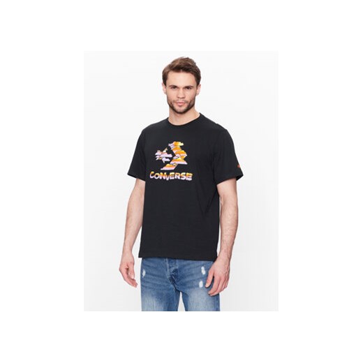 Converse T-Shirt Cloud Sky 10024587-A02 Czarny Standard Fit ze sklepu MODIVO w kategorii T-shirty męskie - zdjęcie 168542337
