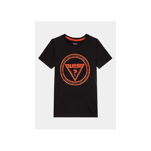 Guess T-Shirt L3BI33 J1314 Czarny Regular Fit ze sklepu MODIVO w kategorii T-shirty chłopięce - zdjęcie 168542405