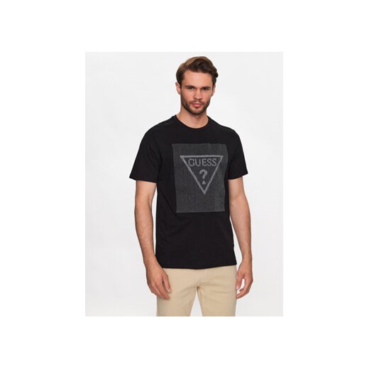 Guess T-Shirt M3YI91 K9RM1 Czarny Slim Fit ze sklepu MODIVO w kategorii T-shirty męskie - zdjęcie 168542755