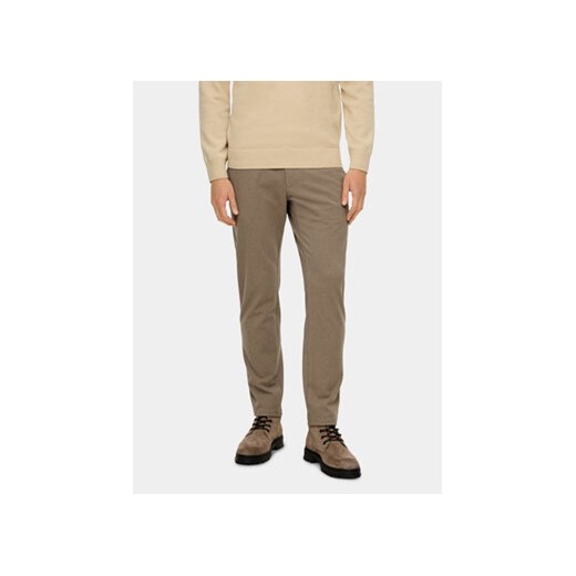 s.Oliver Spodnie materiałowe 2136177 Brązowy Regular Fit ze sklepu MODIVO w kategorii Spodnie męskie - zdjęcie 168542809
