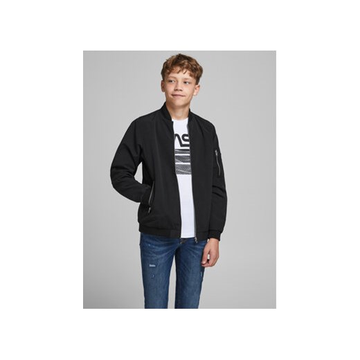 Jack&Jones Junior Kurtka bomber Rush 12182385 Czarny Regular Fit ze sklepu MODIVO w kategorii Kurtki chłopięce - zdjęcie 168543139