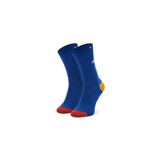 Happy Socks Skarpety Wysokie Dziecięce KBECR01-6300 Niebieski ze sklepu MODIVO w kategorii Skarpetki dziecięce - zdjęcie 168543299