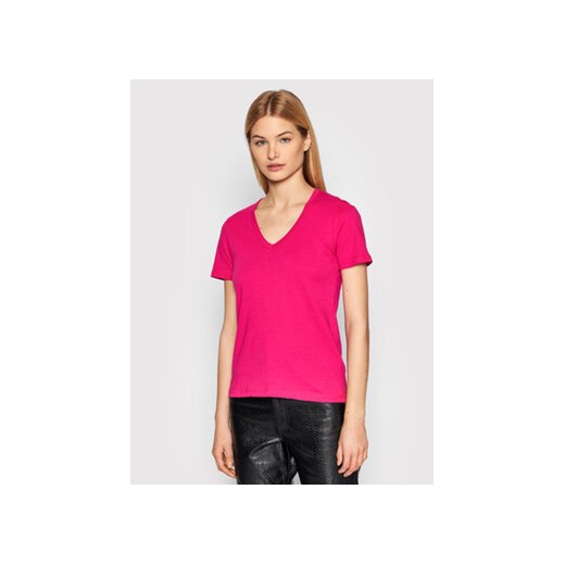 Replay T-Shirt W3595A.000.20994 Różowy Regular Fit ze sklepu MODIVO w kategorii Bluzki damskie - zdjęcie 168543377