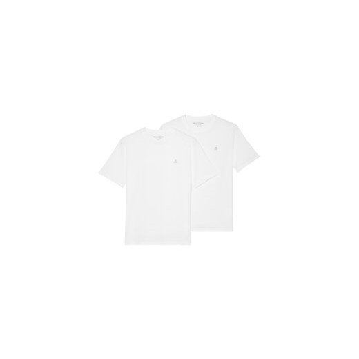 Marc O'Polo Komplet 2 t-shirtów 327 2058 09102 Biały Regular Fit ze sklepu MODIVO w kategorii T-shirty męskie - zdjęcie 168543535