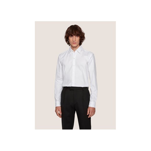 Boss Koszula Robbie 50438496 Biały Sharp Fit XL okazyjna cena MODIVO