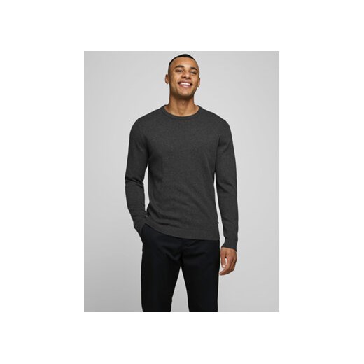 Jack&Jones Sweter Basic 12137190 Szary Regular Fit ze sklepu MODIVO w kategorii Swetry męskie - zdjęcie 168544225