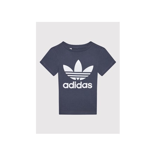 adidas T-Shirt Trefoil HC9601 Granatowy Regular Fit ze sklepu MODIVO w kategorii T-shirty chłopięce - zdjęcie 168544289