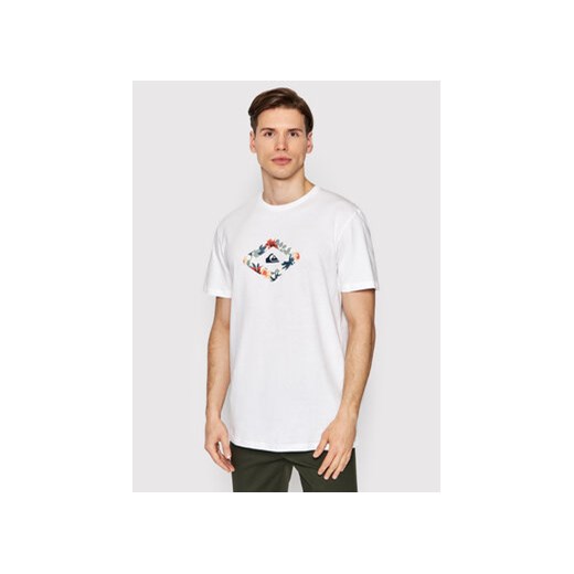 Quiksilver T-Shirt Let It Ride EQYZT06664 Biały Regular Fit ze sklepu MODIVO w kategorii T-shirty męskie - zdjęcie 168545026