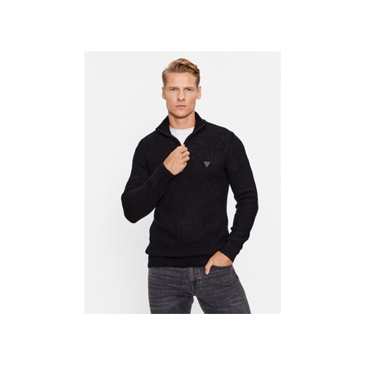 Guess Sweter M3BR47 Z39B0 Czarny Regular Fit ze sklepu MODIVO w kategorii Swetry męskie - zdjęcie 168545119