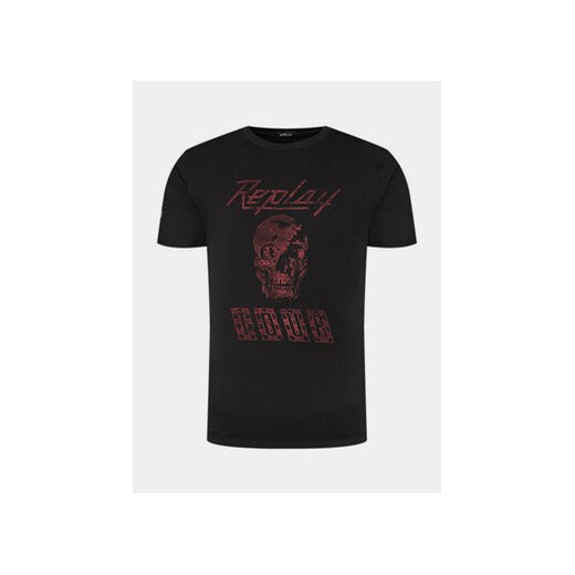 Replay T-Shirt M6761.000.23608P Czarny Regular Fit Replay M MODIVO