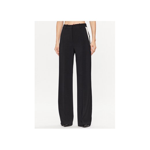 Pinko Spodnie materiałowe 101801 A15R Czarny Straight Fit ze sklepu MODIVO w kategorii Spodnie damskie - zdjęcie 168545428