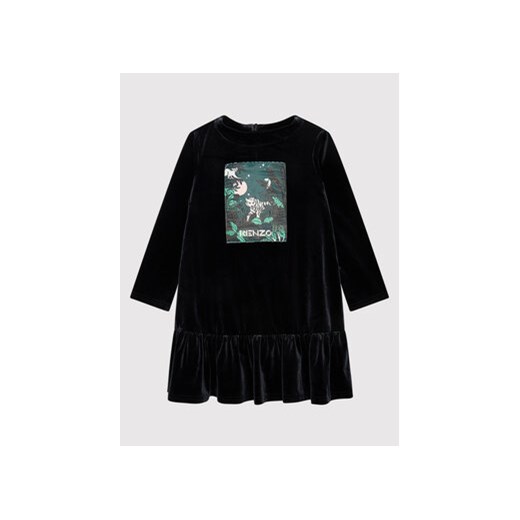 Kenzo Kids Sukienka codzienna K12065 Czarny Regular Fit ze sklepu MODIVO w kategorii Sukienki dziewczęce - zdjęcie 168545765