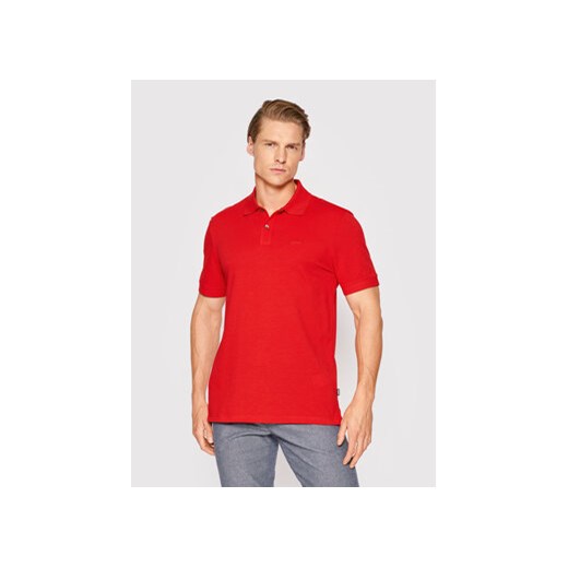 Boss Polo Pallas 50468362 Czerwony Regular Fit ze sklepu MODIVO w kategorii T-shirty męskie - zdjęcie 168545858
