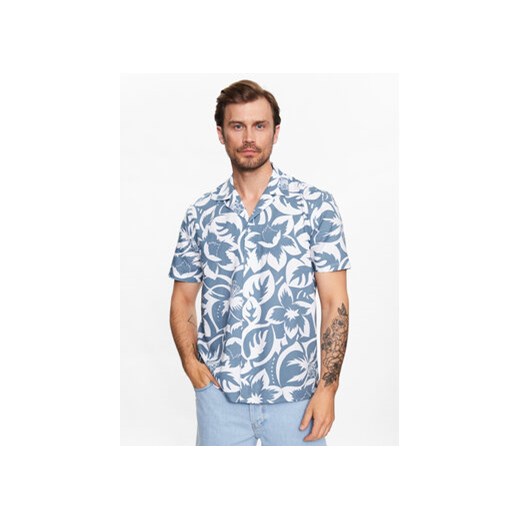 Sisley Koszula 5WTRSQ021 Niebieski Regular Fit ze sklepu MODIVO w kategorii Koszule męskie - zdjęcie 168545936