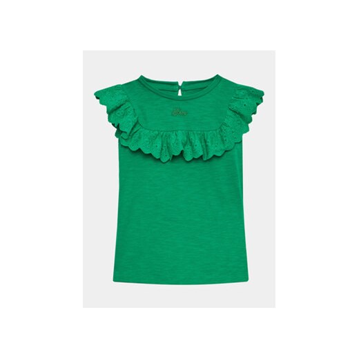 Guess Bluzka K3GP26 K6XN1 Zielony Regular Fit ze sklepu MODIVO w kategorii Bluzki dziewczęce - zdjęcie 168546077