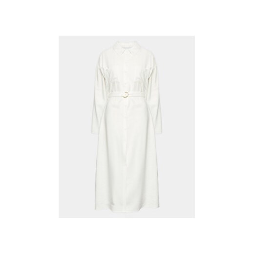 Silvian Heach Sukienka koszulowa GPP23325VE Biały Regular Fit 46 MODIVO