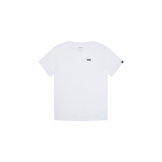 Vans T-Shirt Left Chest VN0A4MQ3 Biały Classic Fit ze sklepu MODIVO w kategorii T-shirty chłopięce - zdjęcie 168546539
