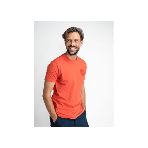 Petrol Industries T-Shirt M-1030-TSR668 Pomarańczowy Regular Fit ze sklepu MODIVO w kategorii T-shirty męskie - zdjęcie 168546787