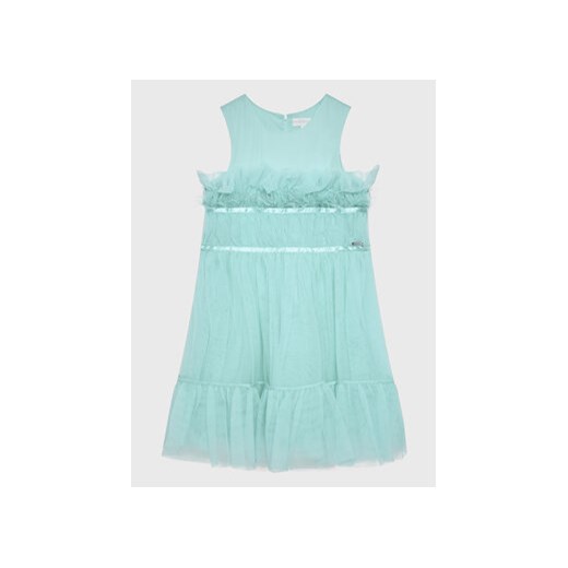 Guess Sukienka elegancka J3RK20 WEEO0 Zielony Regular Fit ze sklepu MODIVO w kategorii Sukienki dziewczęce - zdjęcie 168547125