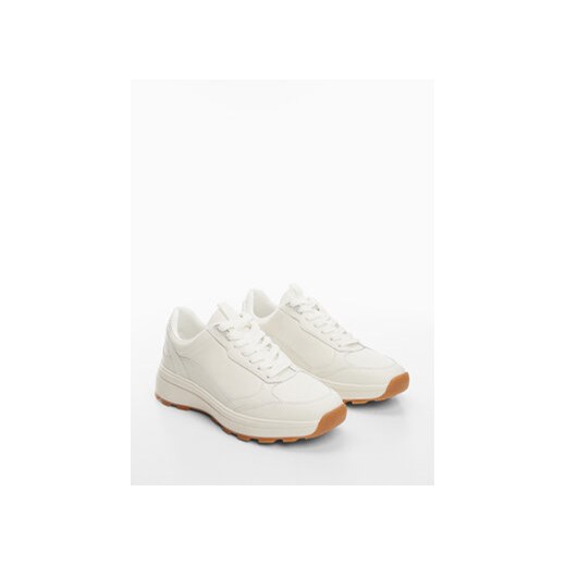 Mango Sneakersy Run 67070649 Biały ze sklepu MODIVO w kategorii Buty sportowe damskie - zdjęcie 168547266