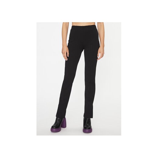 Noisy May Spodnie materiałowe Jasa 27026062 Czarny Straight Fit ze sklepu MODIVO w kategorii Spodnie damskie - zdjęcie 168547287