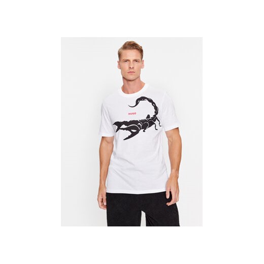 Hugo T-Shirt Darpione 50498196 Biały Regular Fit ze sklepu MODIVO w kategorii T-shirty męskie - zdjęcie 168547319