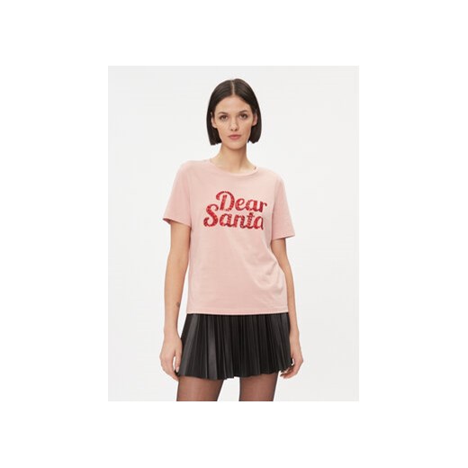 Vila T-Shirt 14090227 Różowy Regular Fit ze sklepu MODIVO w kategorii Bluzki damskie - zdjęcie 168547446