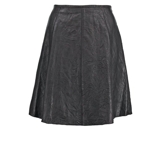 muubaa Maisie Spódnica skórzana black zalando szary abstrakcyjne wzory