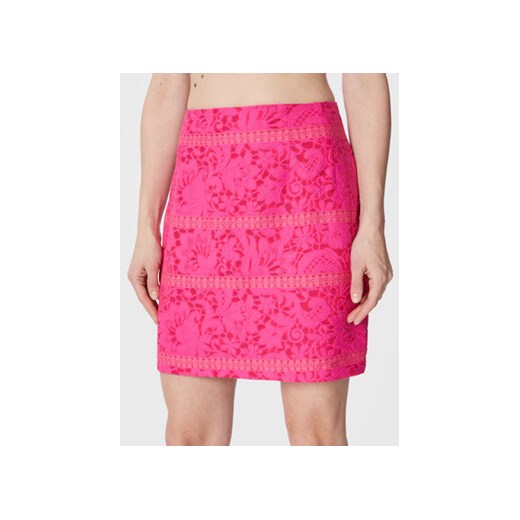 NAF NAF Spódnica mini Cybele THNJ81A Różowy Regular Fit ze sklepu MODIVO w kategorii Spódnice - zdjęcie 168548076