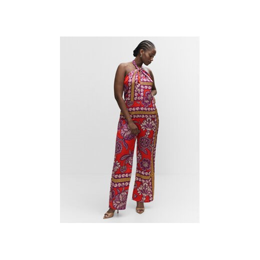 Mango Kombinezon Cuba 47027137 Czerwony Regular Fit Mango L MODIVO