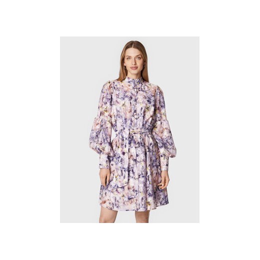Bruuns Bazaar Sukienka koszulowa Scilla BBW3052 Fioletowy Regular Fit ze sklepu MODIVO w kategorii Sukienki - zdjęcie 168548136