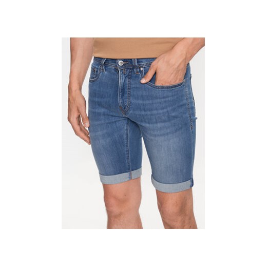 Pierre Cardin Szorty jeansowe 34520/000/8065 Niebieski Regular Fit ze sklepu MODIVO w kategorii Spodenki męskie - zdjęcie 168548299