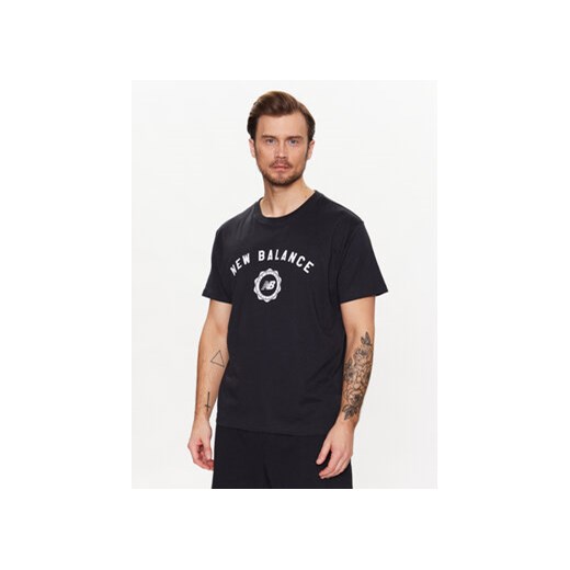 New Balance T-Shirt MT31904 Czarny Relaxed Fit ze sklepu MODIVO w kategorii T-shirty męskie - zdjęcie 168548646