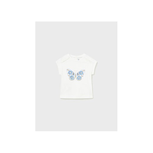 Mayoral T-Shirt 1008 Beżowy Regular Fit ze sklepu MODIVO w kategorii Koszulki niemowlęce - zdjęcie 168548787