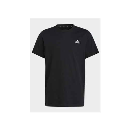 adidas T-Shirt Essentials Small Logo Cotton T-Shirt HR6397 Czarny Regular Fit ze sklepu MODIVO w kategorii T-shirty chłopięce - zdjęcie 168548866