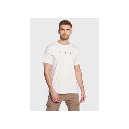 Solid T-Shirt Dain 21107279 Biały Regular Fit ze sklepu MODIVO w kategorii T-shirty męskie - zdjęcie 168548948