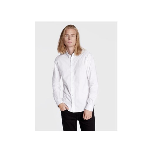 Blend Koszula Bhnail 20709454 Biały Slim Fit ze sklepu MODIVO w kategorii Koszule męskie - zdjęcie 168549119