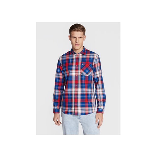 Tommy Jeans Koszula Check Flannel DM0DM15114 Kolorowy Classic Fit ze sklepu MODIVO w kategorii Koszule męskie - zdjęcie 168549388