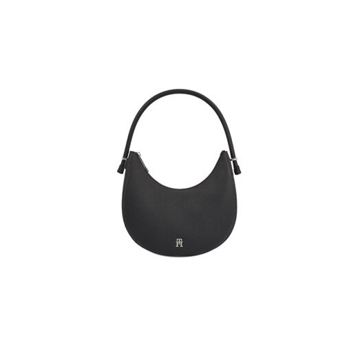Tommy Hilfiger Torebka Th Emblem Shoulder Bag AW0AW15211 Czarny ze sklepu MODIVO w kategorii Torby Shopper bag - zdjęcie 168549785
