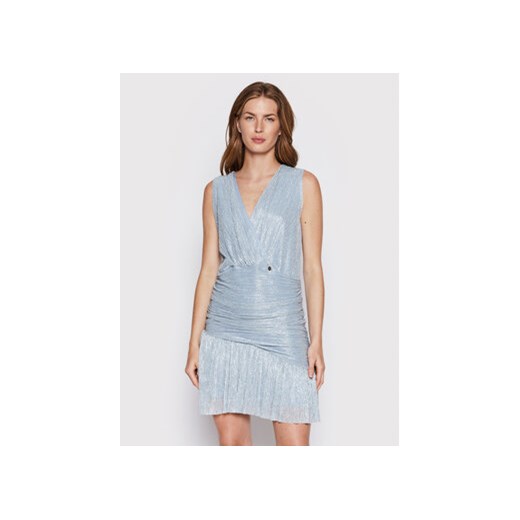 Rinascimento Sukienka koktajlowa CFC0108524003 Niebieski Regular Fit ze sklepu MODIVO w kategorii Sukienki - zdjęcie 168549825