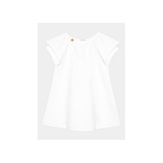 United Colors Of Benetton Sukienka codzienna 3LHAAV006 Biały Regular Fit ze sklepu MODIVO w kategorii Sukienki niemowlęce - zdjęcie 168549867