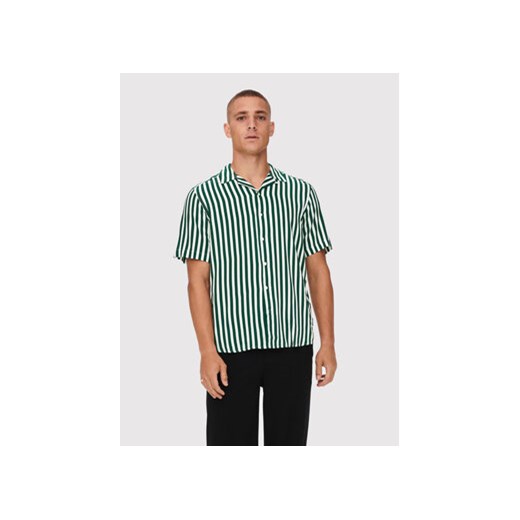 Only & Sons Koszula Wayne 22013267 Zielony Regular Fit ze sklepu MODIVO w kategorii Koszule męskie - zdjęcie 168550145