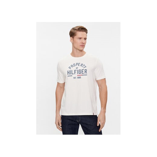 Tommy Hilfiger T-Shirt Graphic MW0MW32641 Biały Regular Fit ze sklepu MODIVO w kategorii T-shirty męskie - zdjęcie 168550328