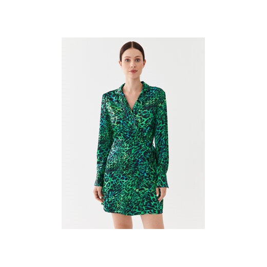 Fracomina Sukienka koszulowa FR23WD1011W413L7 Zielony Regular Fit ze sklepu MODIVO w kategorii Sukienki - zdjęcie 168550778